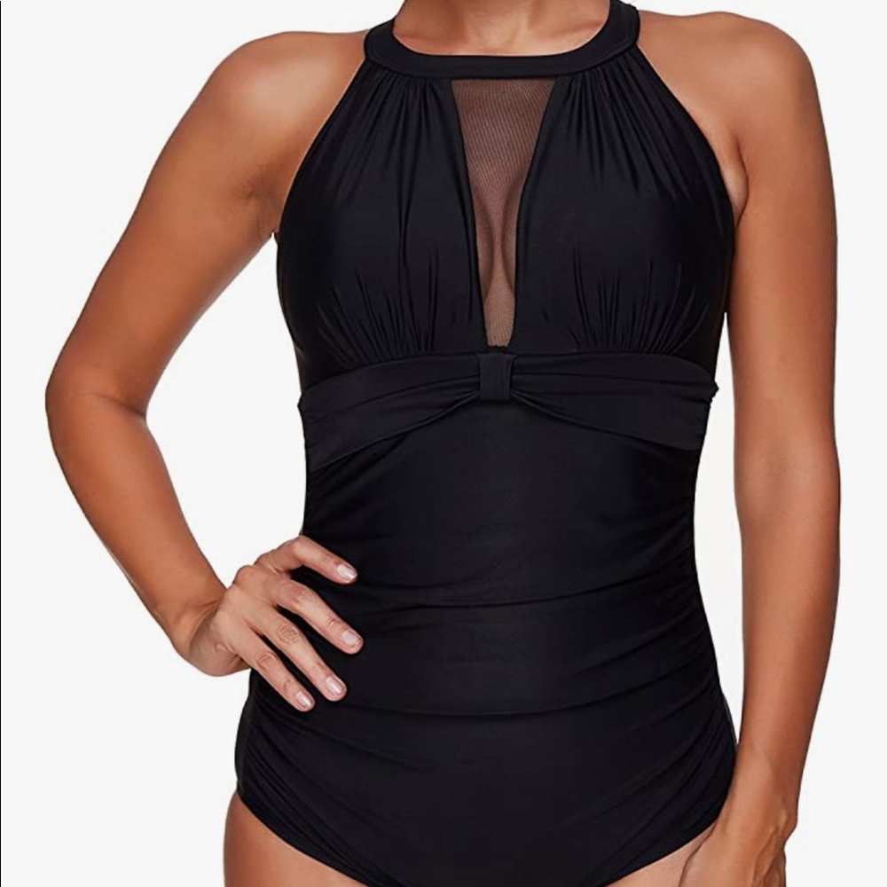 Tempt Me Women One Piece Swimsuit High Neck 16W